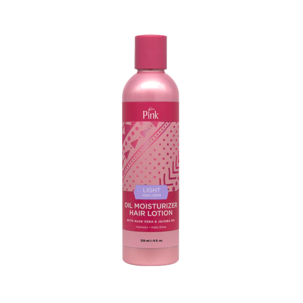 Pink Oil Moisturizer Hair Lotion Light Adds Luster (355ML)