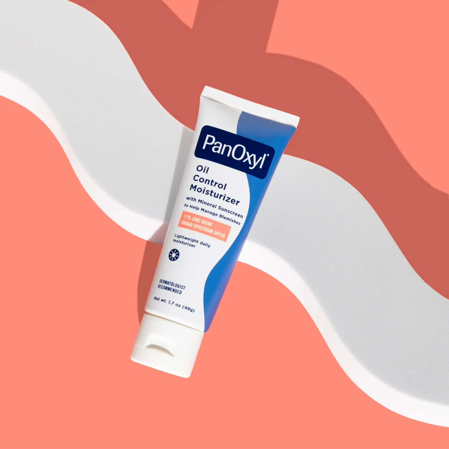 PanOxyl Oil Control Moisturizer Mineral Sunscreen 17% Zinc Oxide SPF30 (48gr)