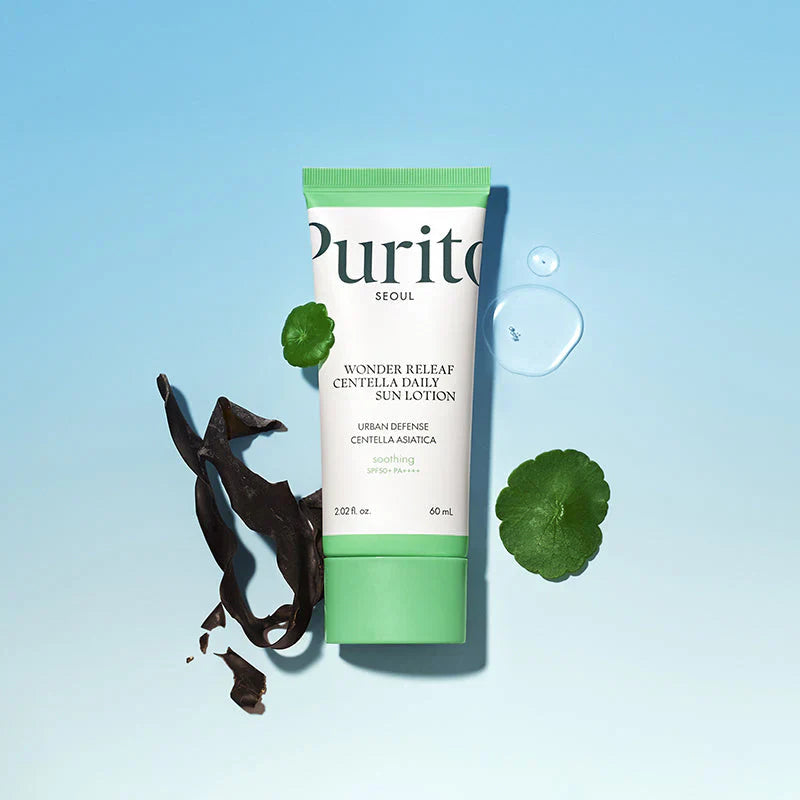 Purito Seoul Wonder Releaf Centella Daily Sun Lotion Soothing SPF50+ PA++++ (60ML)