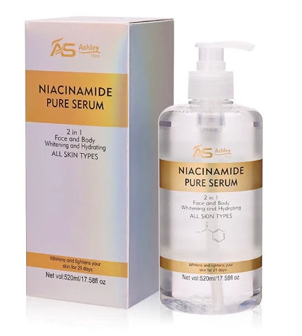 Ashley Shine Niacinamide Pure Serum 2in1 Face & Body Whitening (520ML)