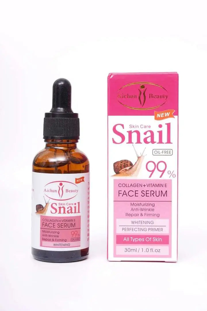 Aichun Beauty Snail Collagen + Vitamin E 99% Oil Free Face Serum (30ML)