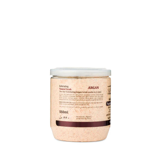 Star Exfoliating Natural Face & Body Scrub Argan (550ML)