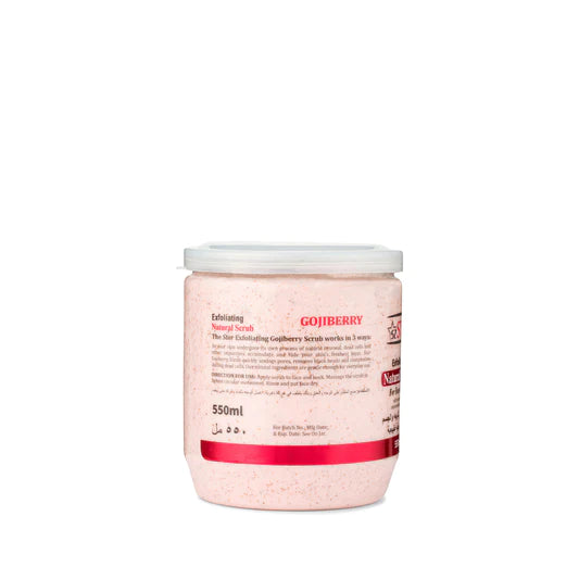 Star Exfoliating Natural Face & Body Scrub Goji Berry (550ML)