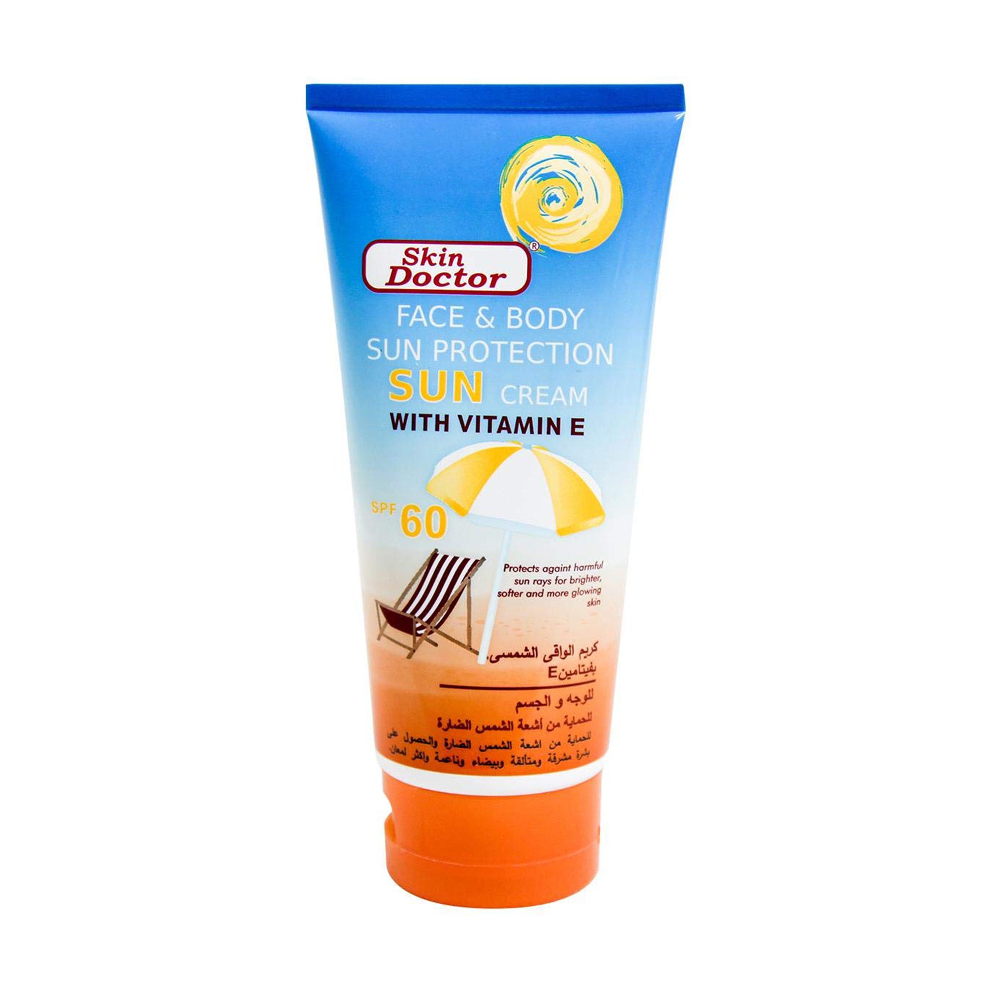 Skin Doctor Face & Body Sun Protection Sun Cream Vitamin E SPF 60 (150gr)