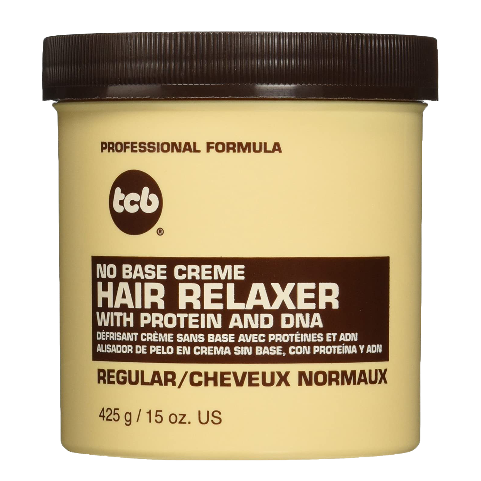 TCB No Base Creme Hair Relaxer With Protein & DNA Regular (425gr)