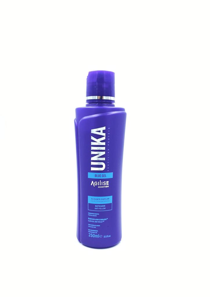 Unika Brazilian Protein Blue Gel Hair Straightening (250ML)