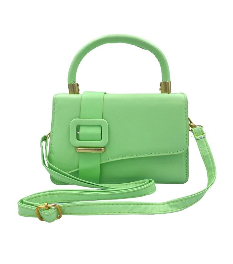 Women's Purse/Shoulder Bag (Green & White)