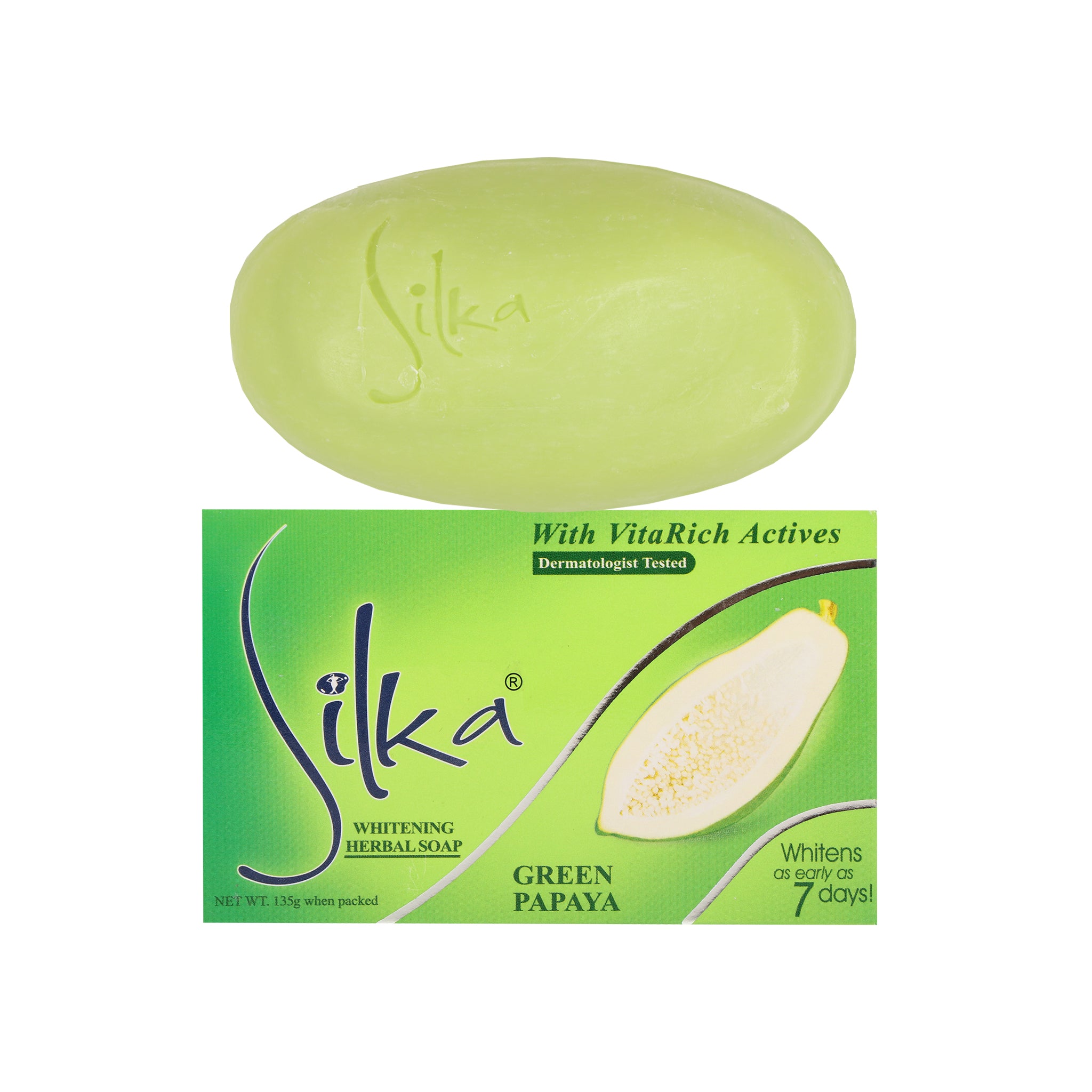 Silka Green Papaya Soap (135gr)