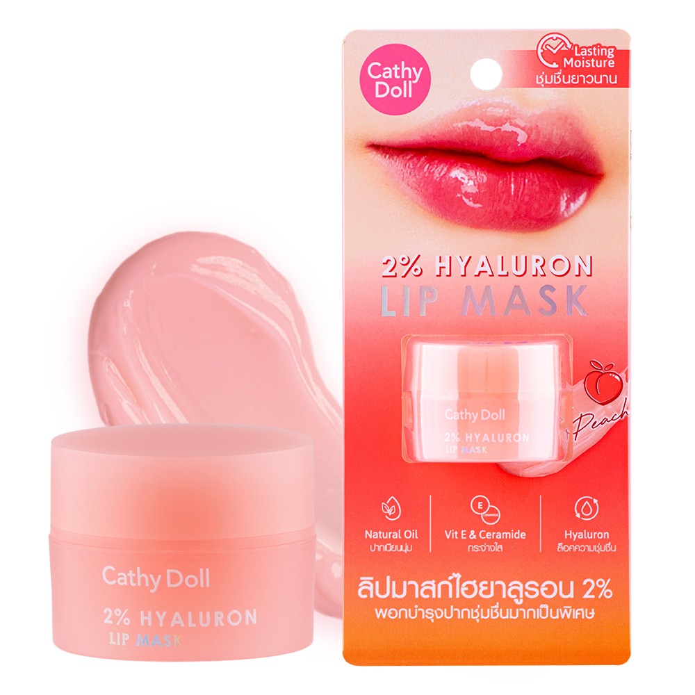 Cathy Doll 2% Hyaluron Lip Mask Peach (4.5gr)