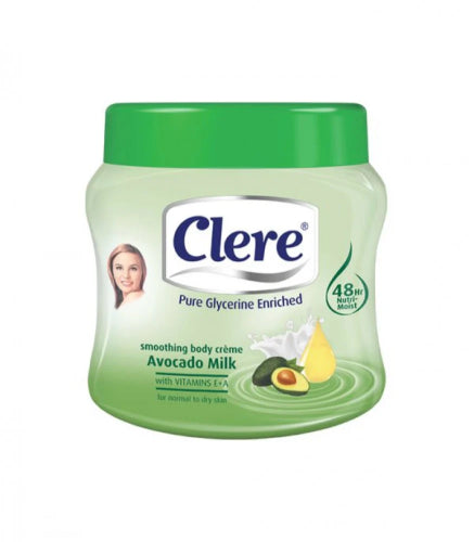 Clere Pure Glycerine Enriched Tropical Coconut Avocado Milk Vitamins E+A (500ML)