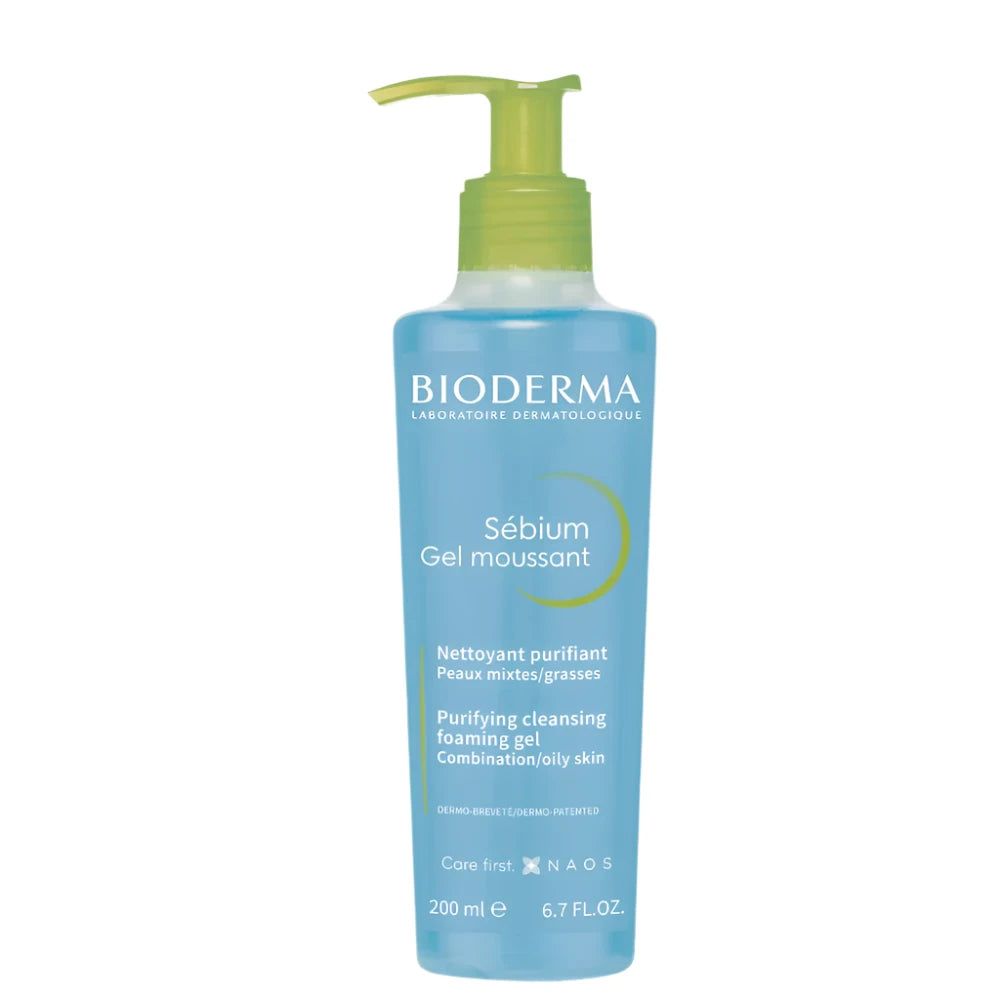 Bioderma Sebium Gel Moussant Purifying Cleaning Foaming Gel (200ML)