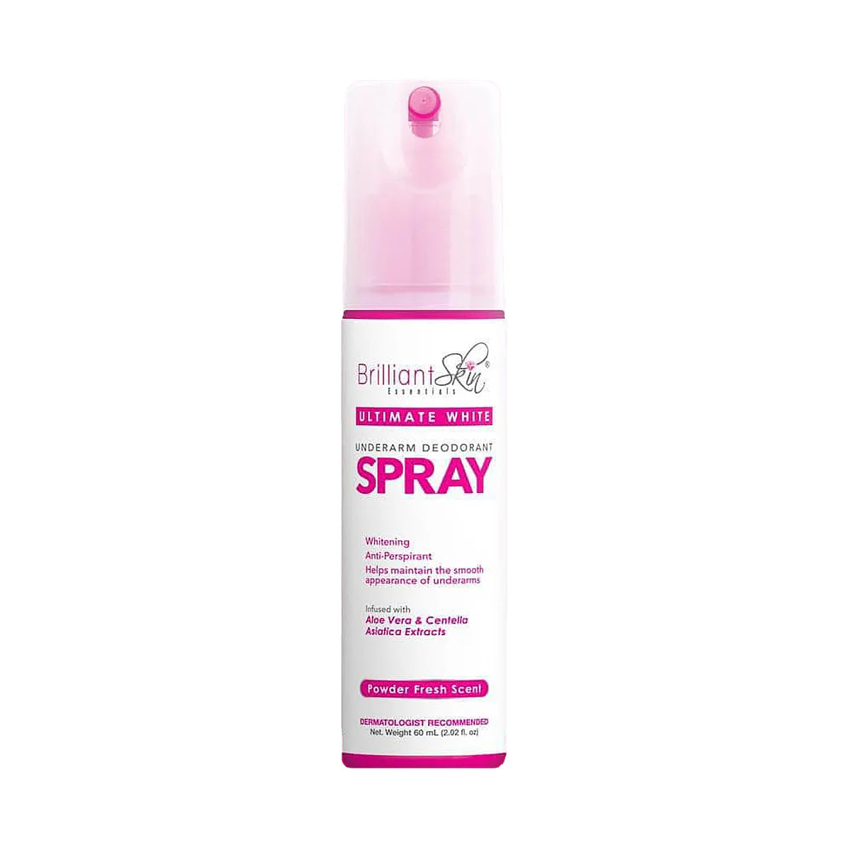 Brilliant Skin Essentials Ultimate White Underarm Deodorant Spray (60ML)