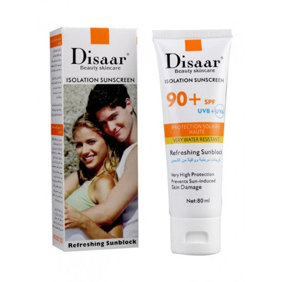 Disaar Beauty Skincare Isolation Sunscreen 90+ SPF UVB+UVA (80ML)