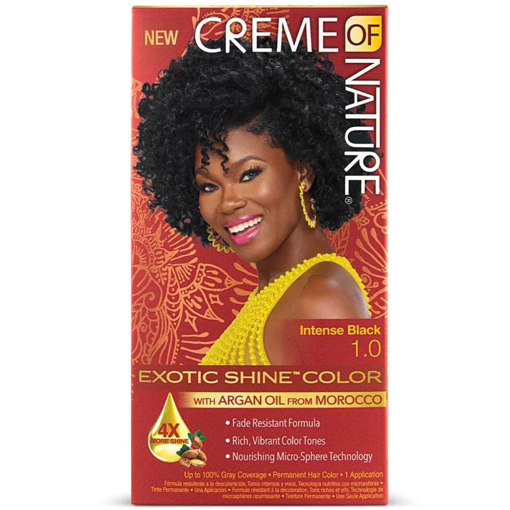 Creme Of Nature Intense Black 1.0 Exotic Shine Hair Color