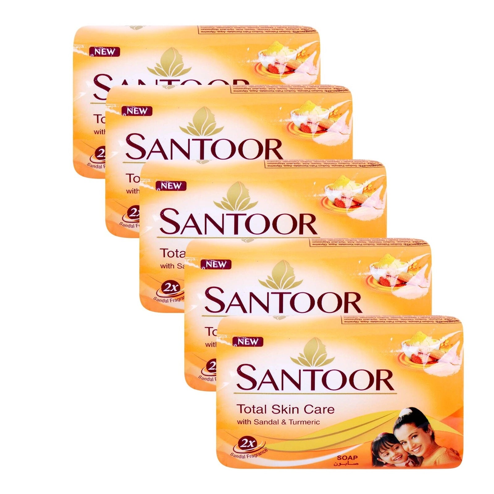 Santoor Sandal & Turmeric Soap BUNDLE SET (5pcx125gr)