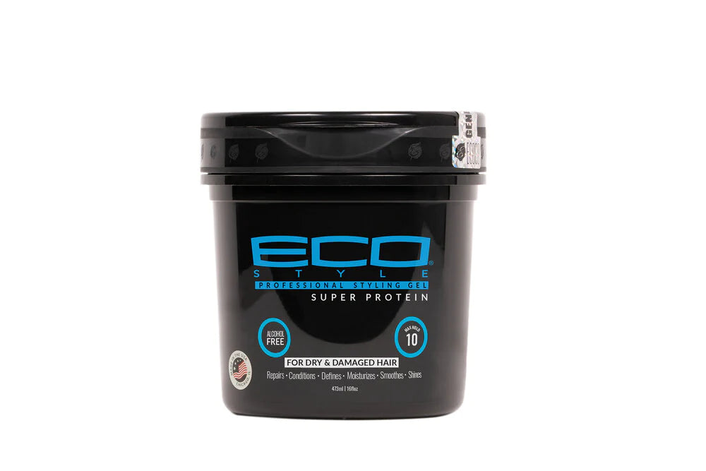 ECO Style Professional Styling Gel Super Protein 10 Max Hold For Dry & Damaged Hair