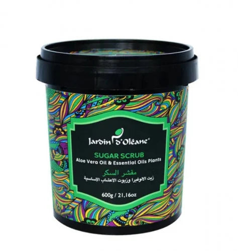 Jardin D'Oleane Sugar Scrub Aloe Vera Oil & Essential Oils Plants (600gr)