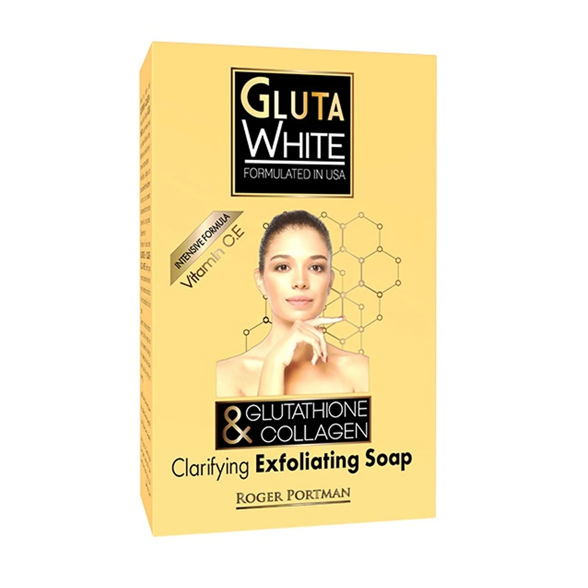 Roger Portman Gluta White Glutathione & Collagen Clarifying Exfoliating Soap (190gr)