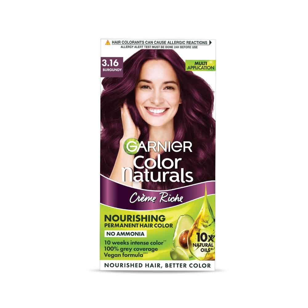 Garnier Color Naturals Burgundy 3.16 Permanent Hair Colour