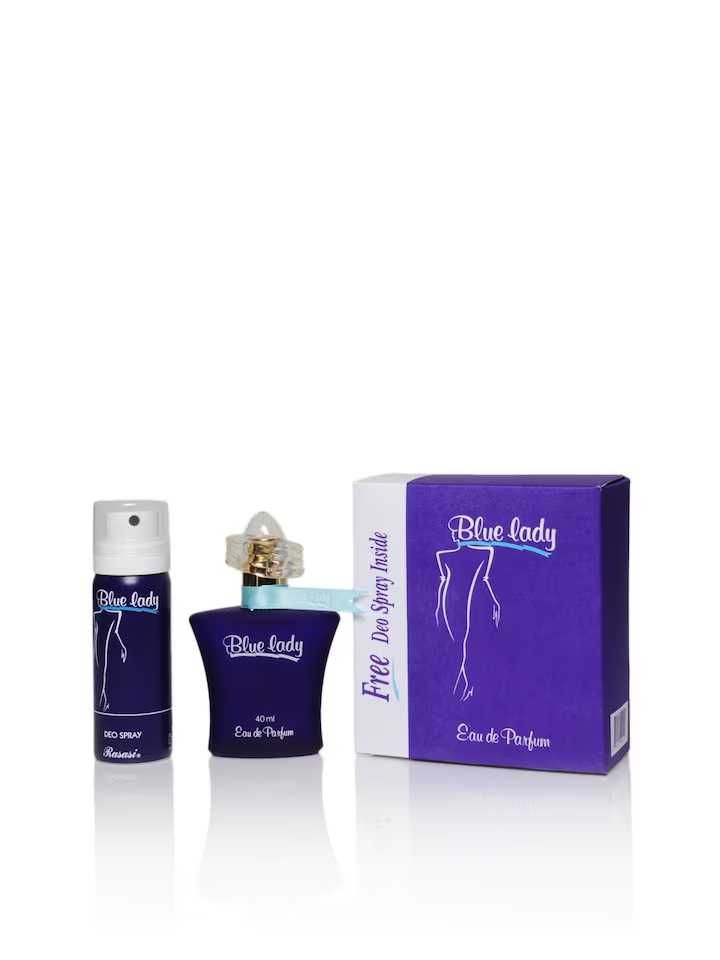 Rasasi Blue Lady + Deo Spray  Eau De Parfum (40ML)