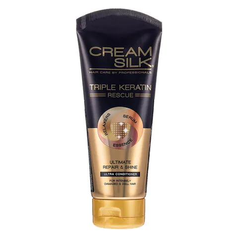 Cream Silk Triple Keratin Rescue Repair & Shine Conditioner (170ML)