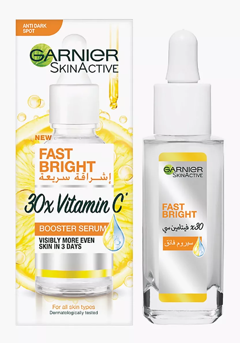 Garnier Fast Bright 30x Vitamin C Booster Serum (30ML)