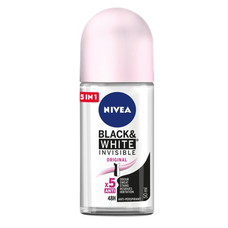 Nivea Black & White Invisible 48HR Roll-On Deodorant (50ML)