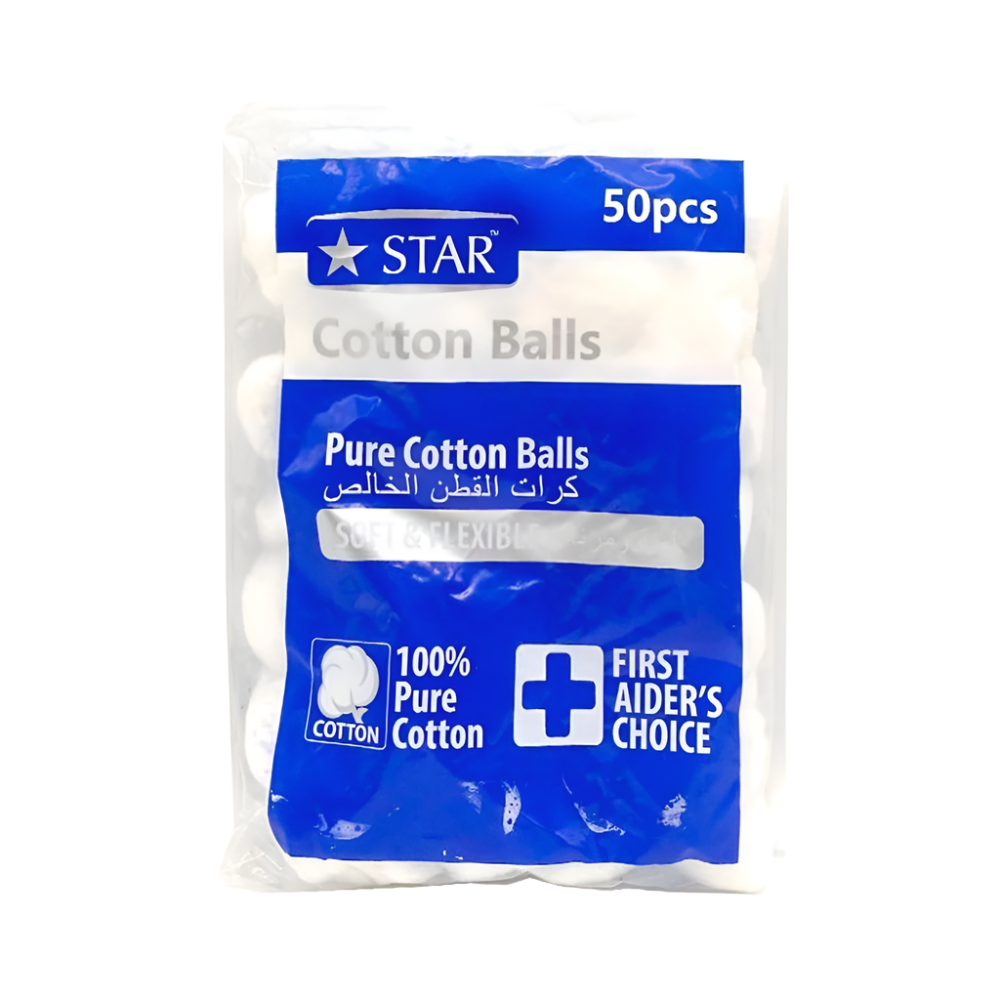 Star Cotton Balls (50pcs)