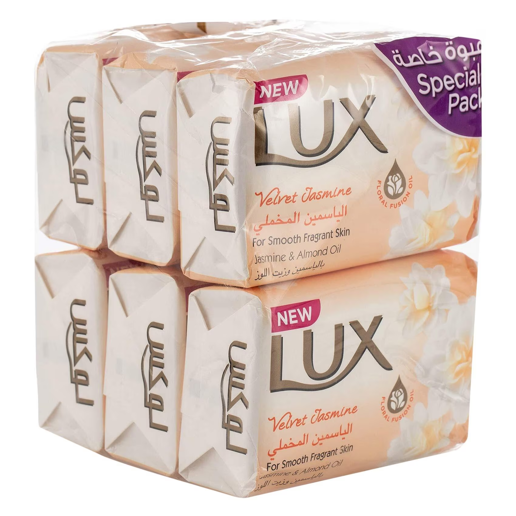 LUX Soap Velvet Jasmine Bundle Offer 6pcs (170gr)