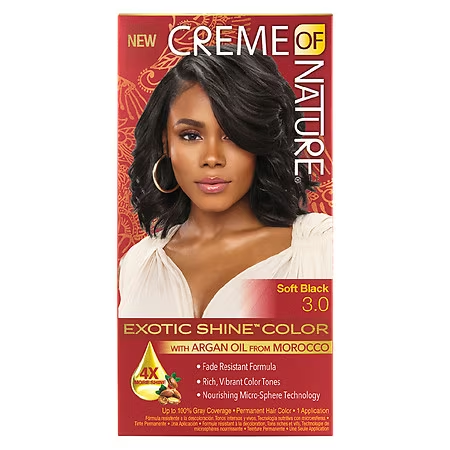 Creme Of Nature Soft Black 3.0 Exotic Shine Hair Color