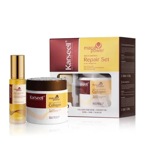 Karseell Maca Power Maca Essence Repair Set (Hair Mask & Essence Oil)