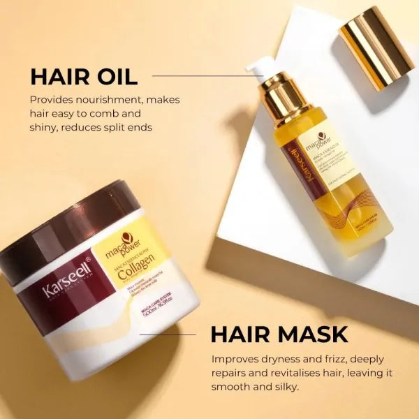 Karseell Maca Power Maca Essence Repair Set (Hair Mask & Essence Oil)