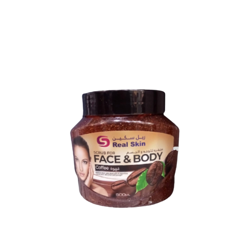 Real Skin Face & Body Coffee Scrub (500ML)