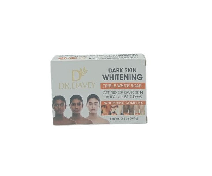 Dr.Davey Dark Skin Whitening Triple White Soap (100gr)