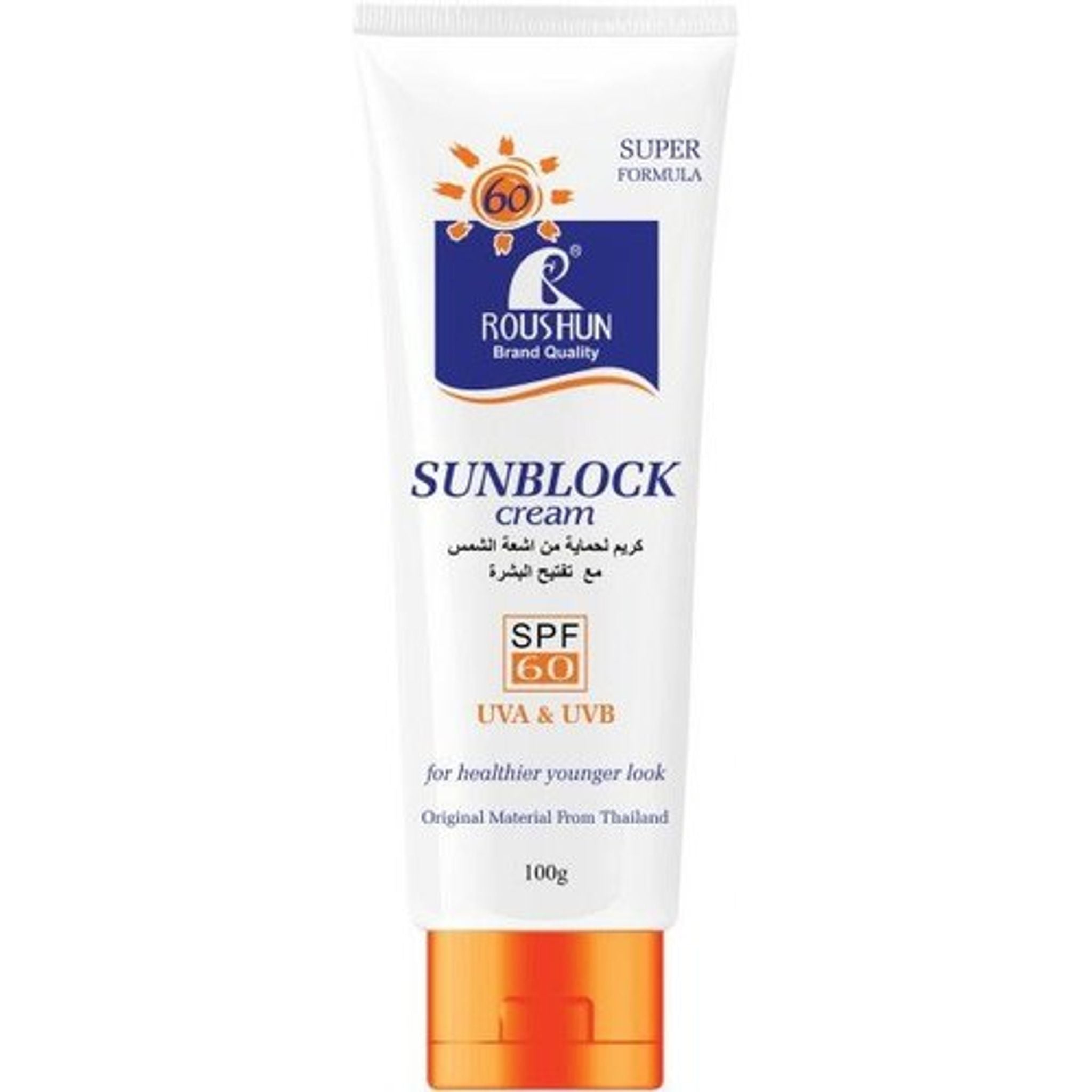 Roushun Sunblock Cream SPF 60 UVA & UVB (100gr)