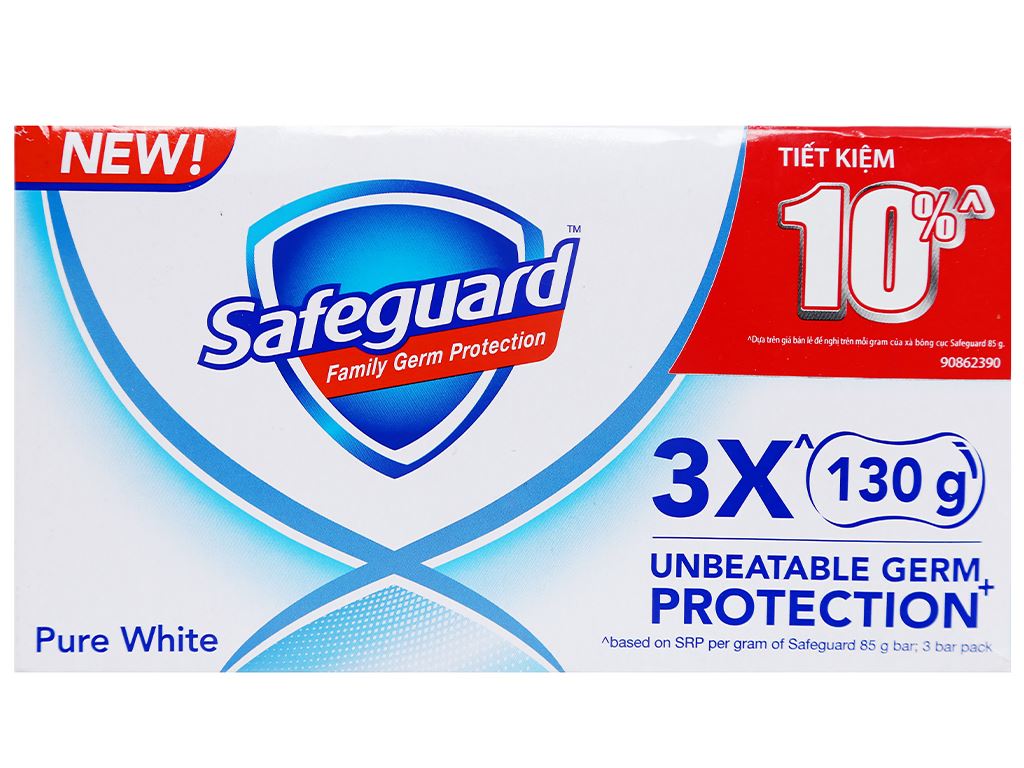 Safeguard Pure White Soap 3X (130gr)