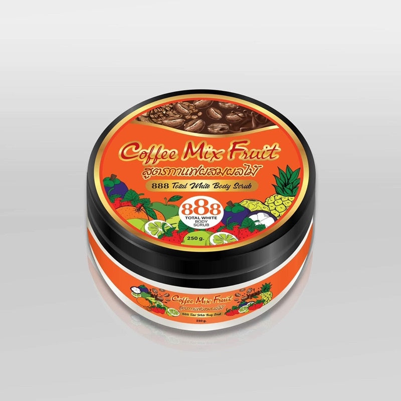 Coffee Mix Fruit 888 Total White Body Scrub (250gr)