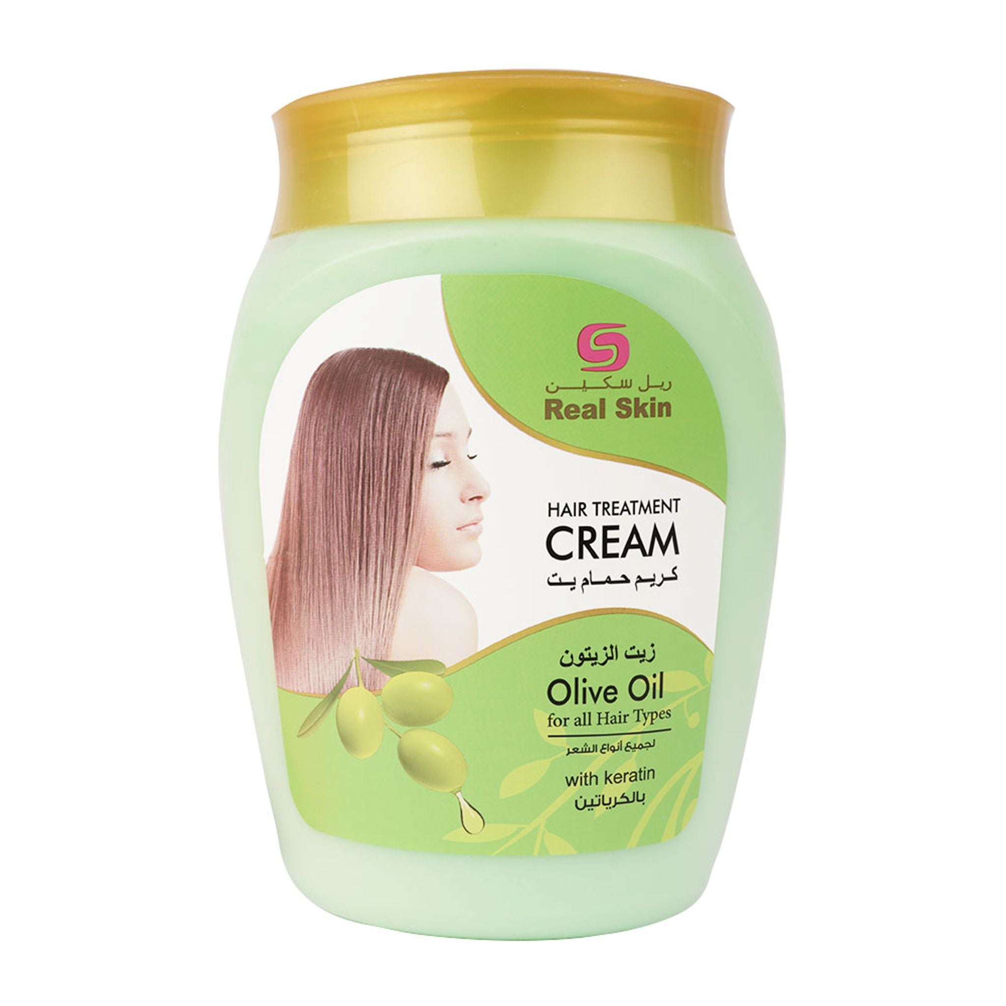 Real Skin Olive Oil Hair Treatment Cream (1000ML)